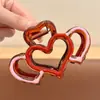 Pinza para el pelo de verano estilo ins con bloques de color para mujer, pasador lindo de lunares japoneses para niña, pinza de tiburón grande para recogidos.