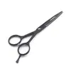 Tijeras de Peluquería Negras de 4 pulgadas, 5 pulgadas, 5.5 pulgadas, Tijeras para Cortar el Cabello, Tijeras Planas, Tijeras para Flecos, Tijeras Pequeñas