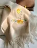 Bufanda de Lana 100% Pura Bordada de Suzhou Estilo Chino Chal de Cachemira de Alta Gama para Mujer Bufanda de Lana de Otoño e Invierno para Madre