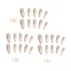 Patches de Unha Populares de Verão Dourado Degradê Olho de Gato Alto Luxo Usáveis Manicure Francesa Unhas Usáveis 30 Peças