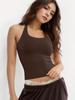 Exportación Transfronteriza Europea y Americana Ropa de Mujer Amazon Nuevo Multicolor Tops Ajustados Puro Deseo Chaleco de Mujer de Alta Gama con Forma de Y