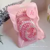 Gomas para el pelo estilo macarrón para colegiala, diseño de cordón de teléfono de lunares, accesorios para el pelo de verano, frescos y versátiles, adecuados para el uso diario, gomas para el pelo sin costuras, duraderas