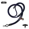 Nuevo cordón para teléfono móvil 6MM resistente para colgar en el cuello ajustable para exteriores anti-pérdida delicada cuerda trenzada para muñeca negra
