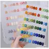 Livro de Armazenamento de Unhas Postiças 2024 Novo Estilo Livro de Coleção de Obras de Nail Art Placa de Exibição de Pontas de Unha Caixa de Armazenamento Cartão de Cores Guangdong
