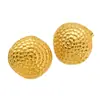 Aretes Redondos de Acero Inoxidable y Acero de Titanio de Oro de 18 Quilates Transfronterizos para Mujer, Estilo Europeo y Americano, Versátiles de Alta Gama, Aretes de Dongguan en Stock, Venta al por Mayor