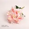 Nova rosa artificial de 9 cabeças com bordas encaracoladas, adereço de decoração de casamento, buquê de mão, flor de seda, atacado do fabricante