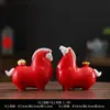 Fique Rico Imediatamente Cerâmica Criativa Zodíaco Pequeno Cavalo Tang Animal de Estimação de Chá Enfeites Sala de Chá Mesa de Chá Decoração de Mesa de Chá Mascote Presentes