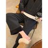 Pantalones Rectos de Chándal Shufulei de Peso Pesado con Forro de Felpa para Mujer, Calientes de Invierno, Dos Piezas F112502