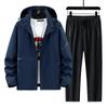 Chaqueta de escalada de montaña, chaqueta de otoño para hombre, traje deportivo de dos piezas para hombre, ropa de Sichuan occidental, chaqueta fina para exteriores para montañismo