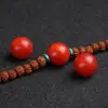 Cuentas Redondas de Ágata Nanhong Baoshan Nanhong Colorido Rojo Caqui Sueltas para Manualidades DIY Accesorios para Pulseras Bodhi
