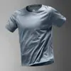 Comércio Exterior Roupa Fitness Camiseta Masculina Corrida Esportes Top Verão Secagem Rápida Manga Curta Maratona Equipamento de Treinamento Profissional