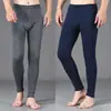 Pantalones largos para hombre de una sola pieza Pantalones cálidos gruesos para hombre de mediana edad talla grande finos pantalones de abrigo de invierno para ancianos