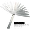 Calibrador de folga de 75-300 mm calibre de espessura combinado calibrador de folga calibrador de folga 0,01-1 mm polegada métrica clipe folha de latão