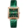 Relógio Feminino Comércio Exterior Moda Simples Feminino Quadrado Pulseira Quartzo Explosões Retrô Alto Padrão Relógio Romano