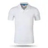 Roupas de Trabalho de Verão em Seda Gelo Camisas Polo Personalizadas Roupas de Trabalho de Manga Curta para Funcionários Camisetas Algodão Puro Camisas Culturais Estampadas com Logo Bordado