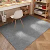 Alfombra Sencilla de Lino para Estudio en Casa Fácil de Limpiar Absorbente de Agua Resistente a la Suciedad Felpudo Lavable Resistente al Desgaste Antideslizante Alfombra para Estudio