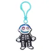 Decoração de Halloween Fantasma com Fecho Lagosta de PVC, Fivela Plástica, Pingente Transfronteiriço para Carteira, Mochila, Decoração de Festa, Presente