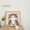 Pintura al óleo digital de gato estilo nórdico DIY para sala de estar, habitación infantil, dormitorio pequeño y fresco, pintado a mano, relleno decorativo, pintura colgante