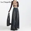 Jeans de Pierna Ancha Azul Claro para Mujer Sueltos Desgastados 2025 Primavera Tendencia Combinan con Todo Nuevos Pantalones de Cintura Alta Aclarados