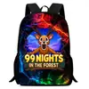 Noches de Merchandising de Juegos en el Bosque 99 Noches en el Bosque Mochila de Gran Capacidad para Estudiantes de Primaria y Secundaria