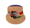 Comércio exterior chapéu de pescador infantil estampa de desenho animado chapéu balde para bebê feminino novo de verão chapéu de sol para meninos atacado T491