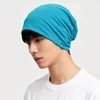 Bufanda de moda para celebridades de internet sombrero holgado estilo fino para otoño e invierno sombrero a prueba de viento posparto para mujer sombrero de punto holgado versátil para mujer