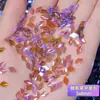 Use material para unha joia de unha atacado mini Aurora Fantasma roxo plano formato especial Super Brilho vidro decoração de unha