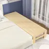 Cama plegable de madera maciza cama empalmada cama ampliada para niños con barandilla individual doble cama de expansión para siesta añadir cama cama lateral para adultos