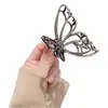Pinza de tiburón de metal de estilo coreano de alta gama para mujer, mediana, grande, simple, elegante, con cabeza de flor, para trazar el cabello, accesorio para el cabello