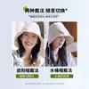 Sombrero de Pescador Estilo Jin Chen para Mujer, Sombrero de Sol de Verano con Ala Ancha, Hace que la Cara Parezca Más Pequeña, Secado Rápido, Impermeable, UPF50+, Plegable