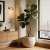 Atacado do Fabricante Vasos de Flores Grandes de Plástico Populares Nórdicos com Design de Superfície Lunar, Arranjo de Flores Artificiais Grandes Moldados por Sopro