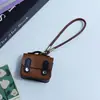 Huayang Bolsa Personalizada para Auriculares Correa de Teléfono de Cuero Cuerda de Almacenamiento Bolso de Mano Fábrica al por Mayor Billetera Personalización Transfronteriza