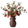 Ramas de Fruta de Granada de Flor Artificial Hogar Flor Falsa de Espuma Suave de Ajuste Flor de Vara Larga de Pie Ramas de Flores Adornos de Flores Decorativas