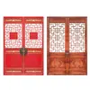 Procesamiento de tallado en madera de Dongyang de puertas y ventanas antiguas de estilo chino, patrones huecos tallados en madera maciza, mampara de entrada, ventana floral retro vintage