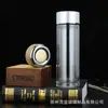 Copos de vidro de parede dupla isolados para atacado, transparentes e resistentes ao calor, adequados para uso no escritório, xícaras de chá de vidro e copos de presente para homens