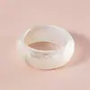 Pulsera Redonda Iridiscente de Resina Transfronteriza Europea y Americana, Diseño de Lujo Ligero de Gama Alta, Joyería Versátil Simple y de Moda para Mujeres