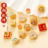 Colgante de Latón Año del Caballo Que No Se Desvanece, Accesorios de Joyería Hechos a Mano para DIY, Pulsera, Cuerda para la Mano, Accesorios, Collar, Piezas de Oro Arena