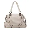 Bolso bandolera retro de otoño e invierno para mujer, nuevo bolso tote de moda y genial con tachuelas 2025, bolso de mano de gran capacidad para viajes