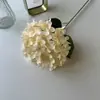 90 flores artificiales, tallos individuales con hojas, hortensia, decoración de boda, arreglo de pared de flores de fondo para hotel, arreglo floral de decoración suave