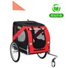 Reboque de Bicicleta para Animal de Estimação Reboque Traseiro Carrinho para Cachorro Gato Dobrável ao Ar Livre para Passeio com Cachorro e Ciclismo Reboque Respirável para Transportar Itens
