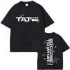 2025 Cantante Tate Mcrae Camiseta Musical T8 Unisex Camiseta Vintage de Verano Algodón Oversize Manga Corta