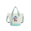 Bolso de Lona Nuevo 2026 Dibujo Animado Lindo Bolso de Hombro de Moda Bolso Cruzado Tipo Cubeta Bolso Sencillo Estampado para Lonchera