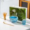 Conjunto de Chá Matcha Tigela com Bico Conjunto Ferramentas Matcha Japonês Transfronteiriço Caixa de Presente Cerâmica Conjunto de Chá Roxo Baibenli