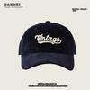 Boné de baseball de veludo cotelê de inverno feminino estilo coreano moderno combinável para circunferência da cabeça grande topo profundo afina o rosto novo boné abaulado 2023