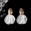 Pendientes de lujo ligeros de alta calidad con diseño de concha de aguja de plata 925, elegantes pendientes de estilo frío 2023, nuevos y populares.