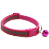 Collar para mascotas collar con cascabel reflectante para mascotas collar lindo para gato hebilla de color collar para perro pequeño