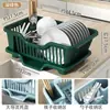 Escurridor de platos y cuencos, escurridor de platos de cocina, organizador de utensilios para fregadero, mueble de encimera para el hogar, caja de almacenamiento para cuencos y palillos