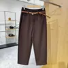 Pantalones Harem Ajustados de Lana Tencel para Mujer 2026 Nuevo Estilo Pantalones Skinny de Nueve Puntos Cintura Alta Adelgazantes Pantalones de Traje para Viajar