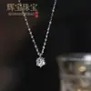 Elegante collar de titanio con seis puntas y un solo circonita de diamante para mujer, gargantilla de lujo ligero con ocho corazones y ocho flechas de diamante, cadena simple tipo hada para la clavícula