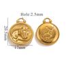 Acero Inoxidable Personalidad Impermeable Doce Constelaciones Oro de 18K Colgante Pulsera Collar Accesorios Acero Titanio DIY Joyería Colgante